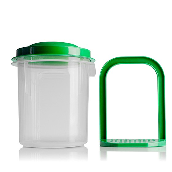 Kitchen utensil- Chilli  container 700ml (BPA FREE Polypropylene) Green lid